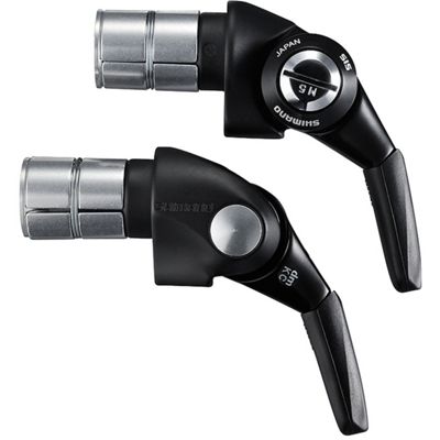 Shimano Dura-Ace 9000 11sp Bar End Road Shifters - Black - Pair - Front & Rear, Black