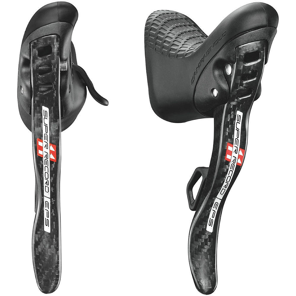 Campagnolo EPS Super Record 11Sp Ergopower Shifters - Black - Pair - Front & Rear}, Black