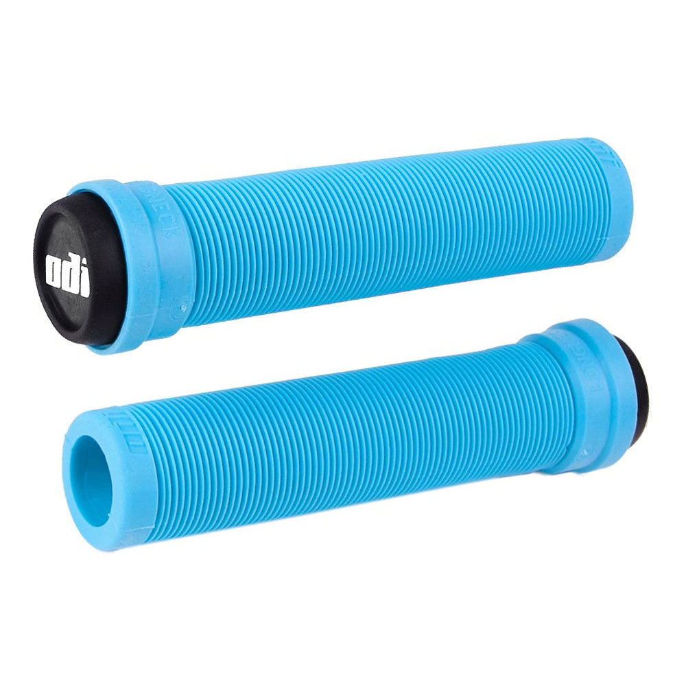 Poignées BMX ODI Longneck Pro sans rebord - Bleu léger, Bleu léger