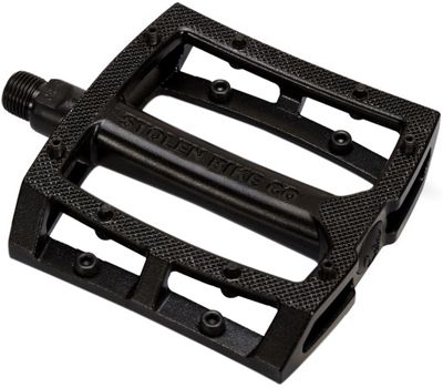 Stolen Throttle Unsealed Alloy BMX Pedals - Black - 9/16", Black