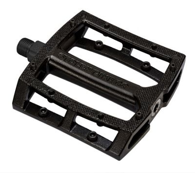 Pédales BMX Stolen Throttle en aluminium à roulements scellés - Noir - 9/16, Noir