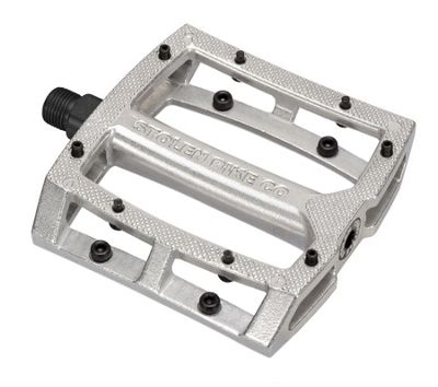 Stolen Throttle Sealed Alloy BMX Pedals - Silver, Silver