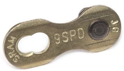 SRAM PowerLock Chain Connector - Gold - 9 Speed PowerLink, Gold