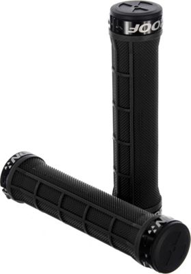 Nukeproof Neutron Half Waffle Lock On Grips - Black - 142mm}, Black