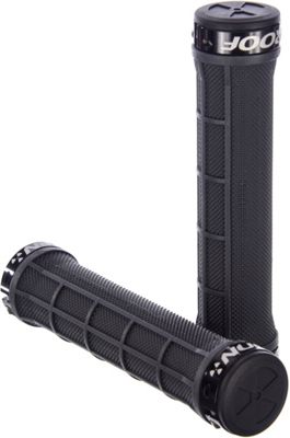 Nukeproof Neutron Half Waffle Lock On Grips - Grey - 142mm}, Grey