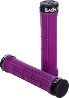 Nukeproof Neutron Half Waffle Lock On Grips - Purple - 142mm}, Purple