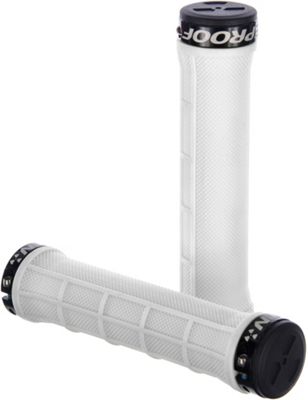 Poignées VTT Nukeproof Half Waffle Lock On - Blanc - 142mm, Blanc