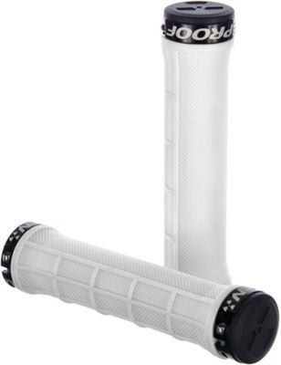 Nukeproof Neutron Half Waffle Lock On Grips - White - 142mm}, White