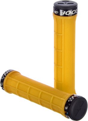 Nukeproof Neutron Half Waffle Lock On Grips - Yellow - 142mm}, Yellow