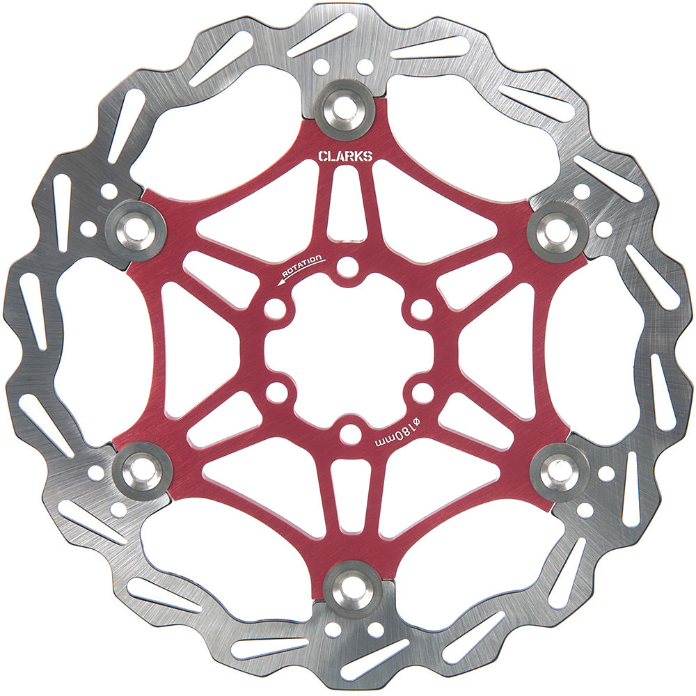 Rotor flottant Clarks 180mm - Rouge, Rouge
