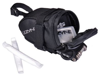 lezyne loaded caddy saddle bag with tools