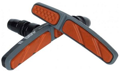 Clarks 72mm Anti-Lock Anodised V Brake Pads - Black - Orange - Pair}, Black - Orange