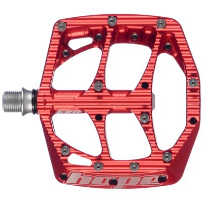 Pédales plates Hope F20 Flat - Rouge, Rouge