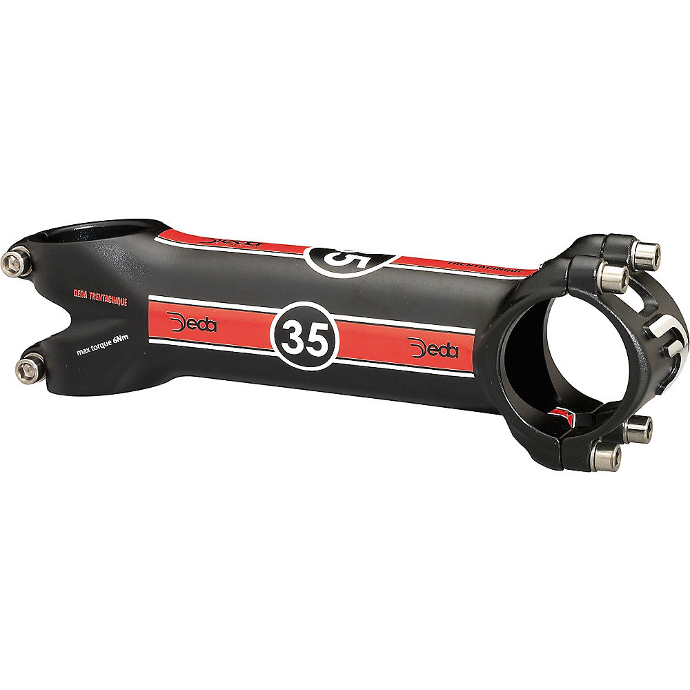 Potence Route Deda Elementi Trentacinque 35 Noir - Noir - Rouge - 1.1/8, Noir - Rouge
