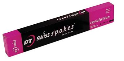 DT Swiss Revolution DB Black Spokes - 18 Pack, Black