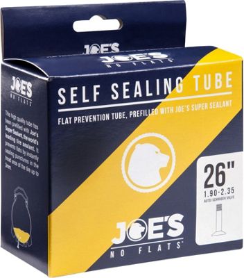 Joe's No Flats Yellow Gel Self Sealing Inner Tube - Black - 27.5" (650b), Black