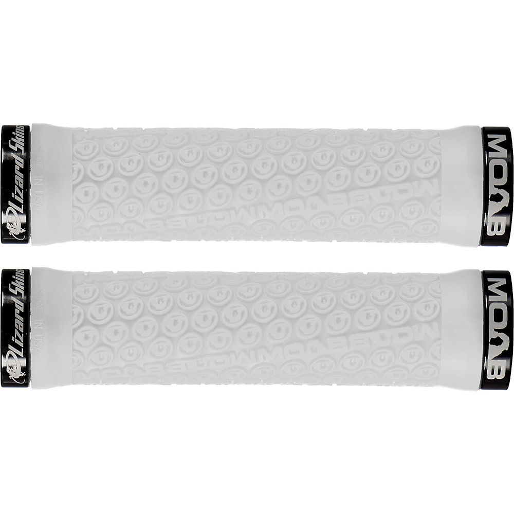 Poignées VTT Lizard Skins Moab Lock-On Bonus Pack - Blanc - 130mm, Blanc