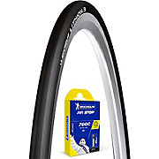 Michelin Lithion 3 Black 25c Road Tyre and Tube