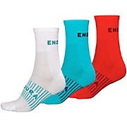 Endura Womens COOLMAX® Race Socks 3-Pack
