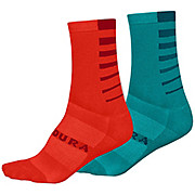 Endura Womens COOLMAX® Stripe Socks 2-Pack